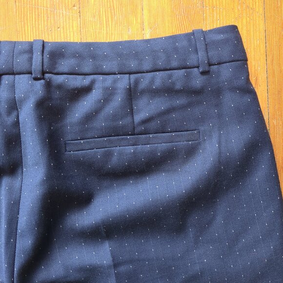 HUGO BOSS Wool Blend Lightweight Office MId-Rise Business Pants in Navy Microdot - Picture 6 of 15
